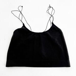 Urban Outfitters Black Cropped Cami Tank Medium‎